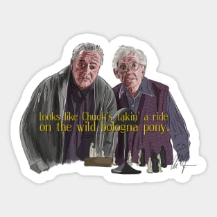 Grumpy Old Men: Wild Bologna Pony Sticker